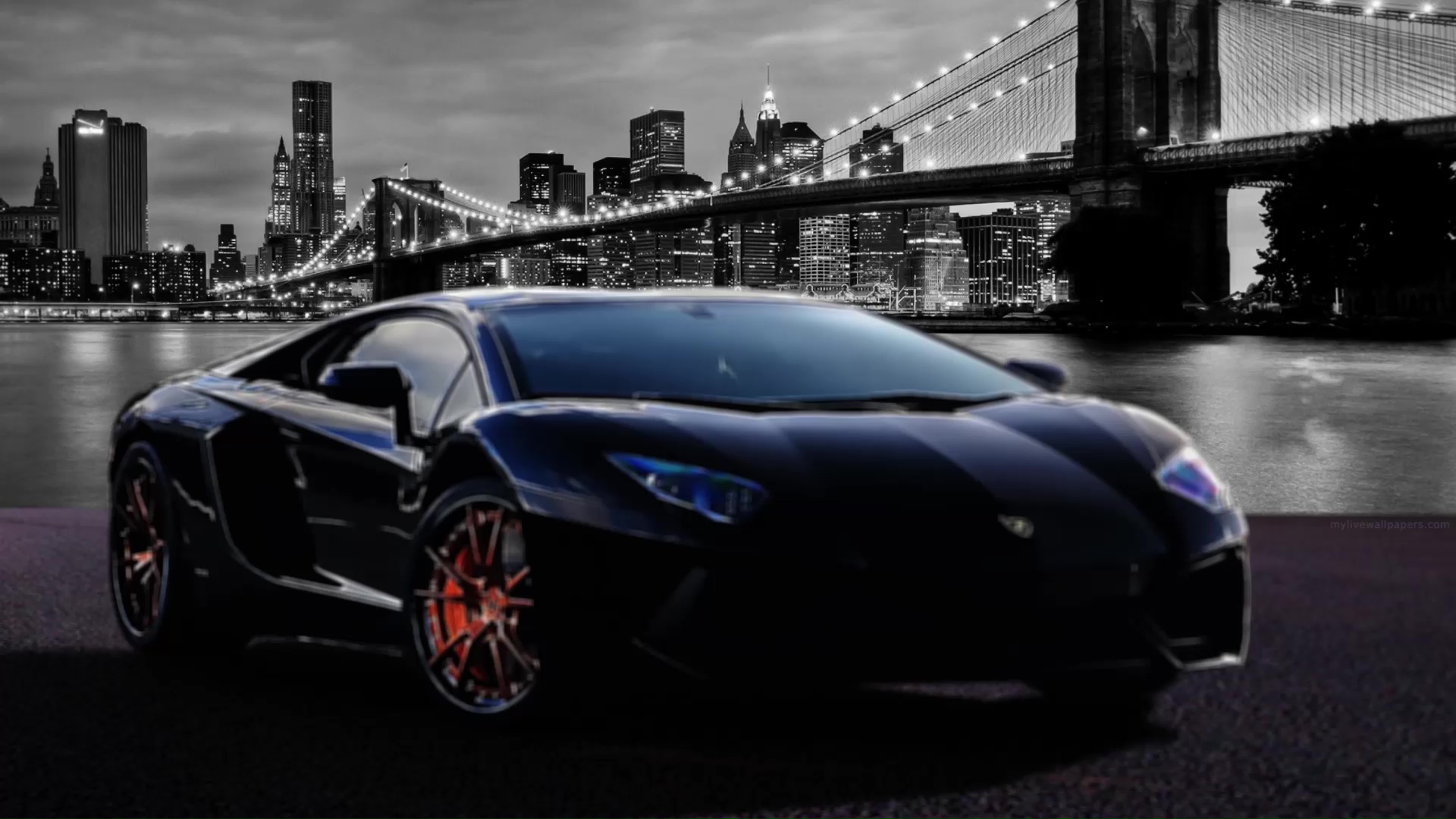 Black Lamborghini Live Wallpaper - MoeWalls