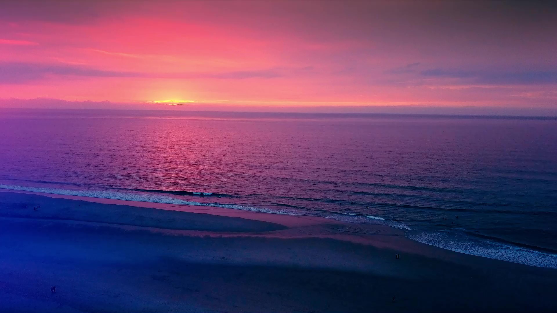 Seaside Beach Sunset Live Wallpaper - Moewalls