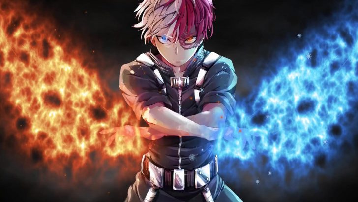 My Hero Academia - White Red Haired Shoto Todoroki 4K wallpaper download