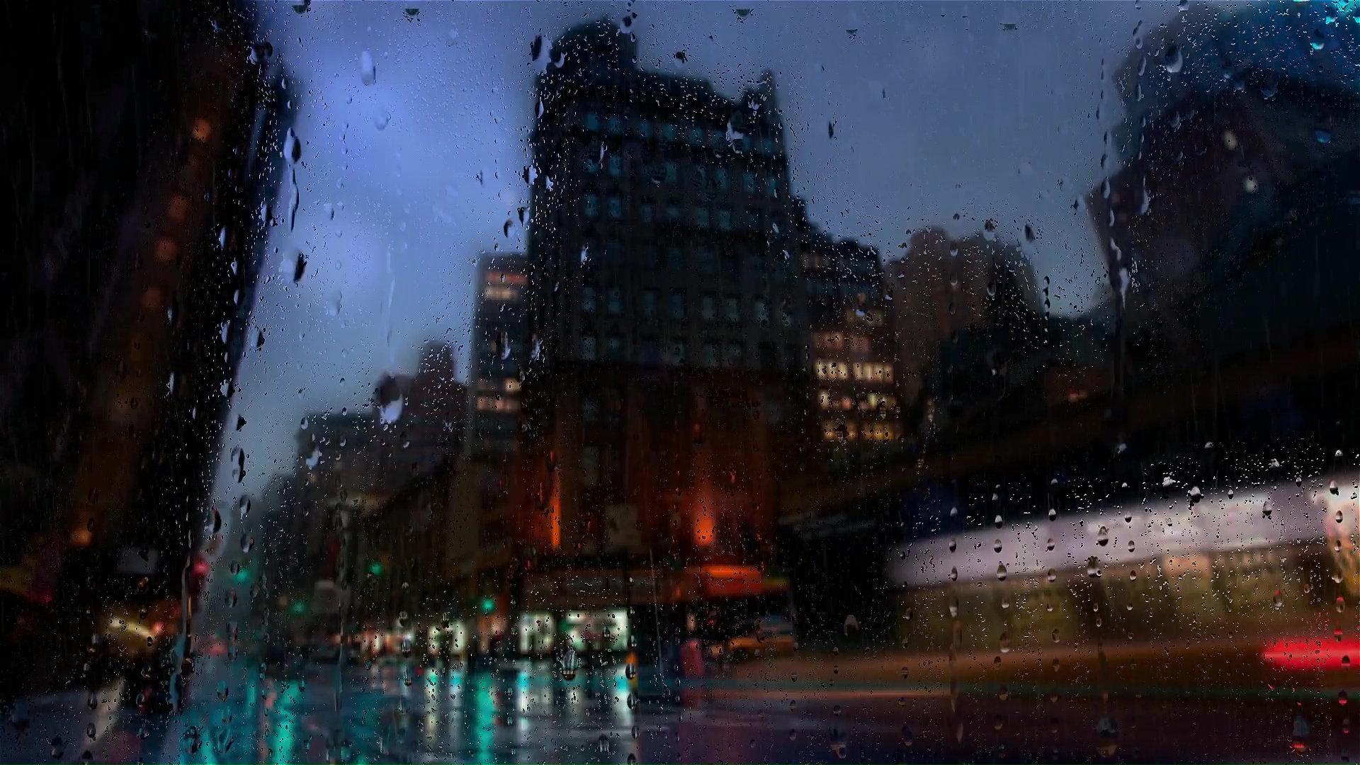 City Rain Live Wallpaper - MoeWalls