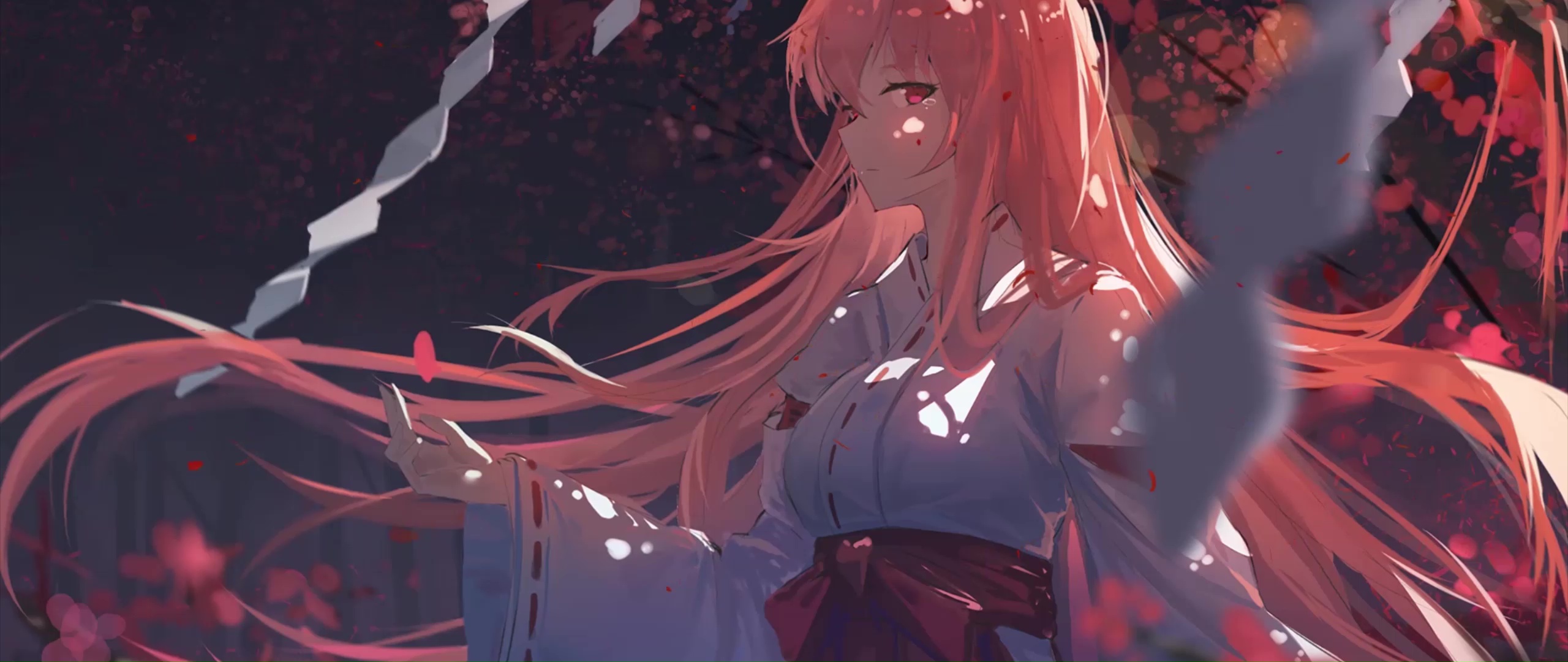 Miko Shrine Maiden Live Wallpaper - MoeWalls