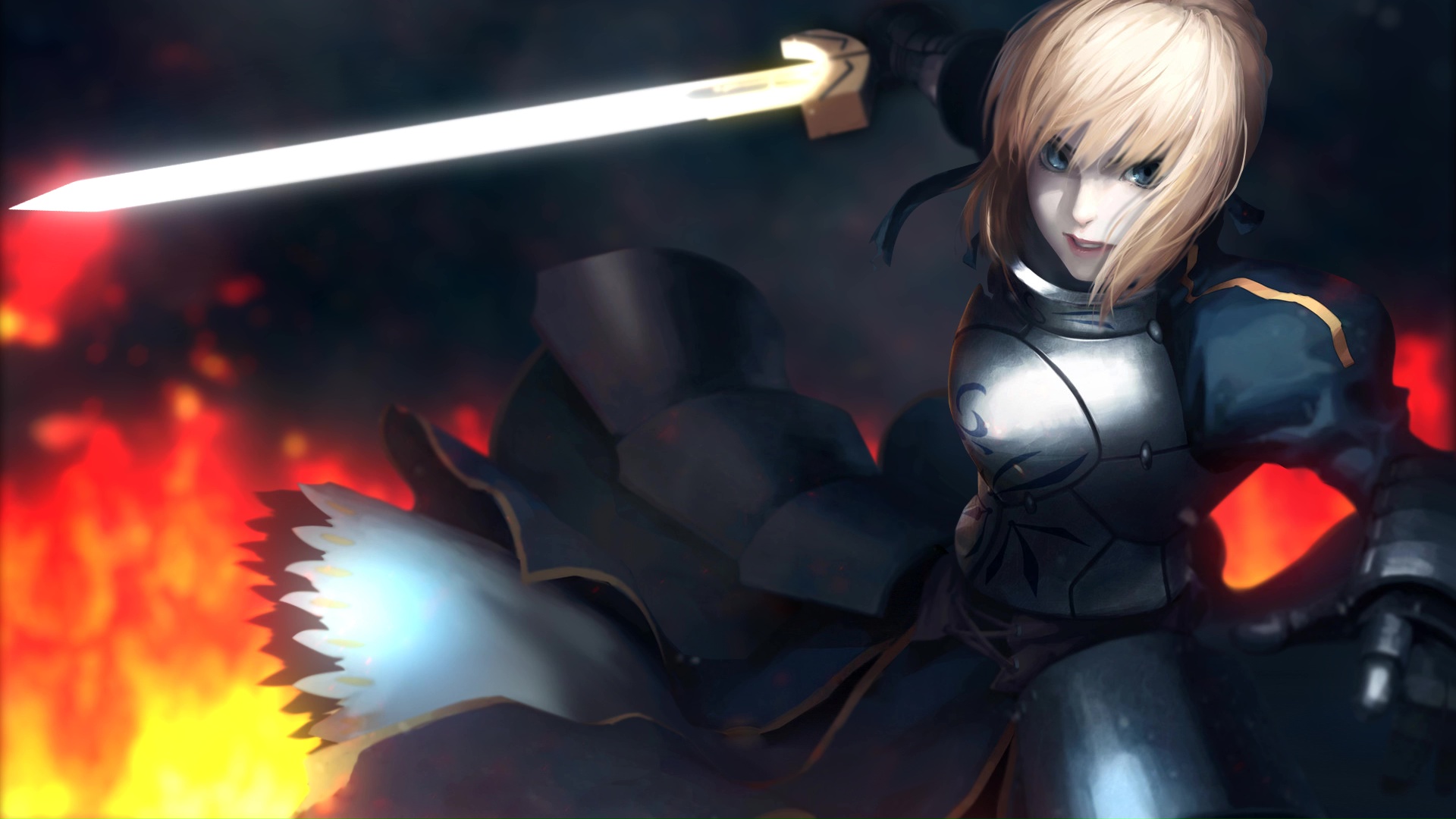 Saber Rain Fate Stay Night Live Wallpaper - MoeWalls