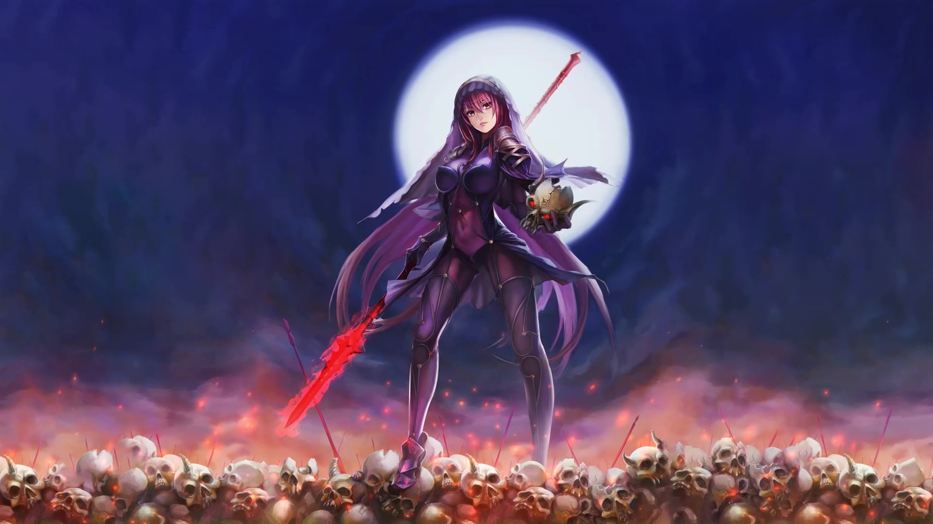 Scathach Fate Grand Order Live Wallpaper - MoeWalls