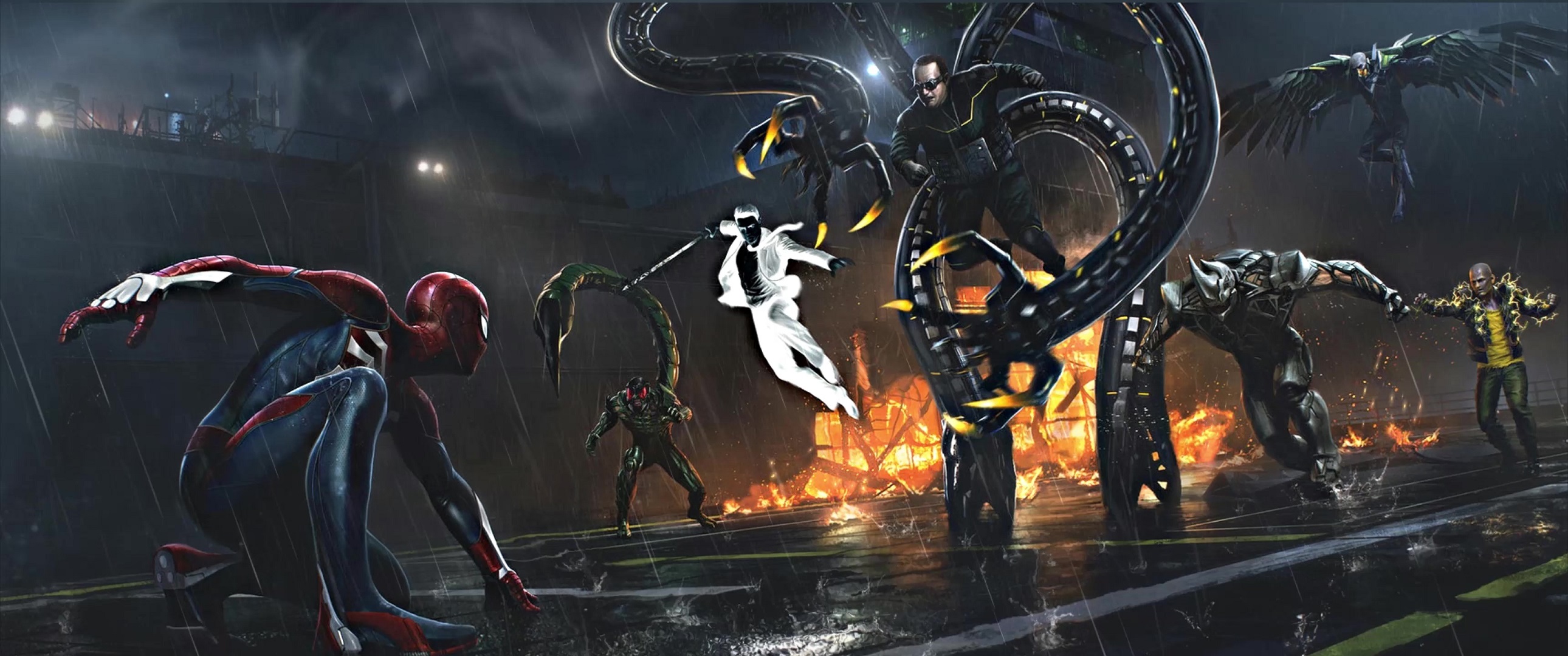 Spider Man Vs Sinister Six Marvel's Spider Man Live Wallpaper - MoeWalls