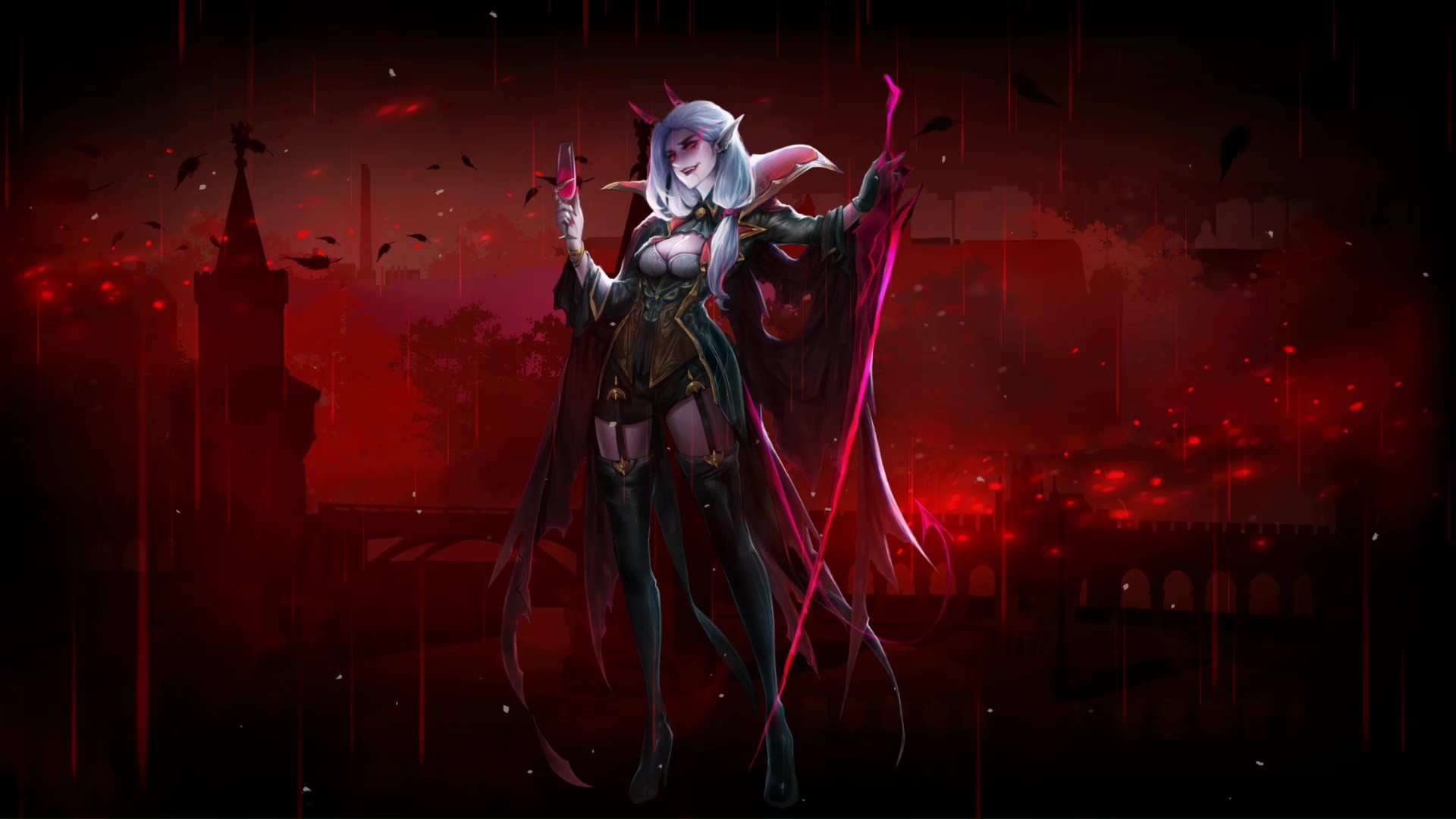 Vampire Dark Countess Live Wallpaper - MoeWalls