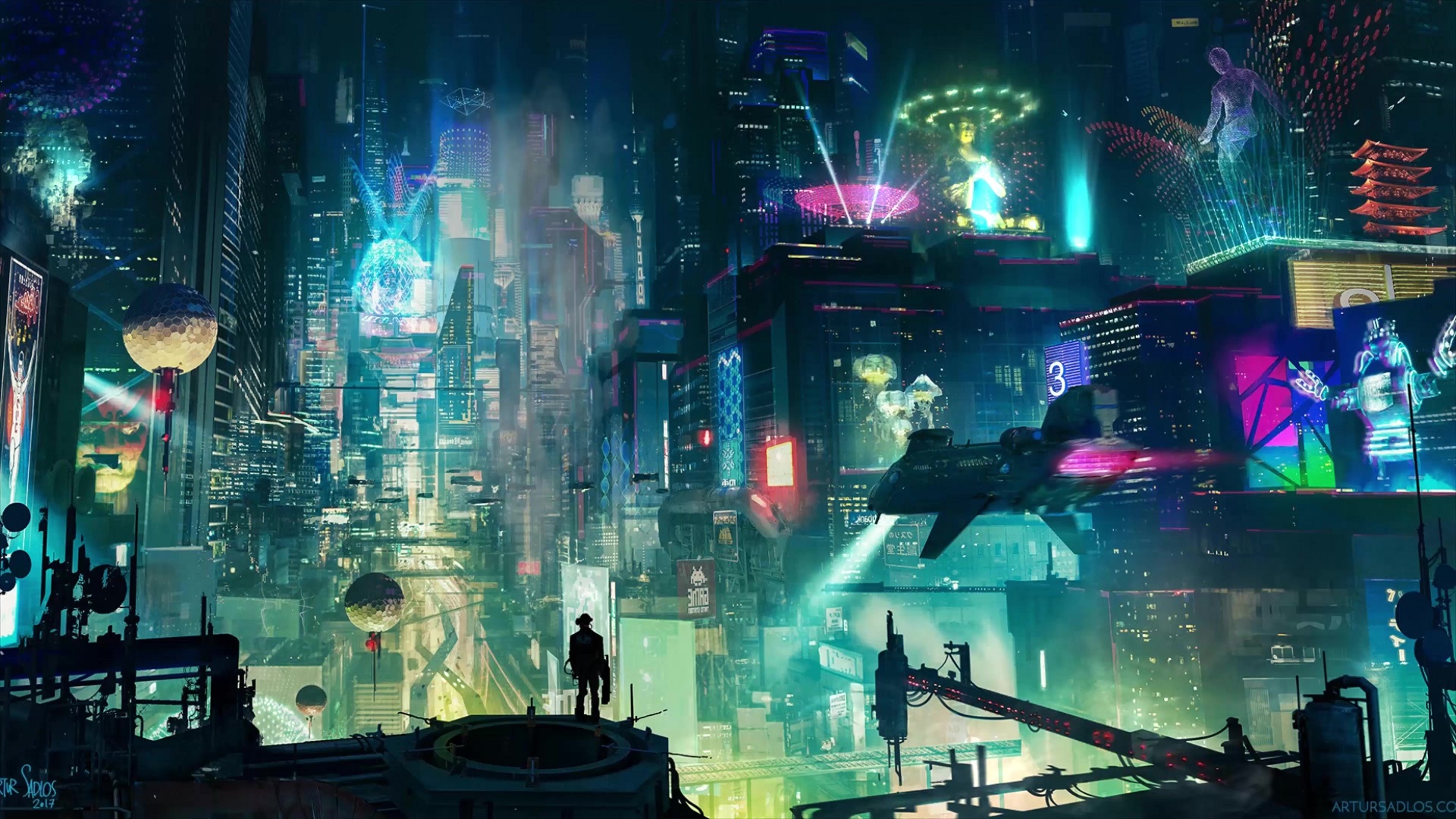 Cyberpunk City Live Wallpaper - MoeWalls