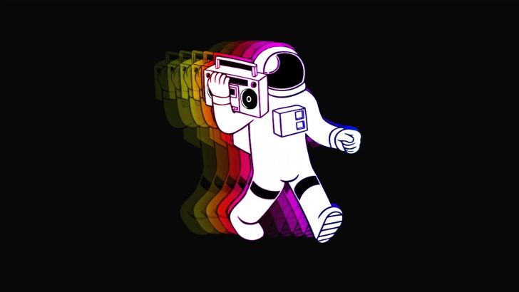 Funky Astronaut Live Wallpaper - MoeWalls