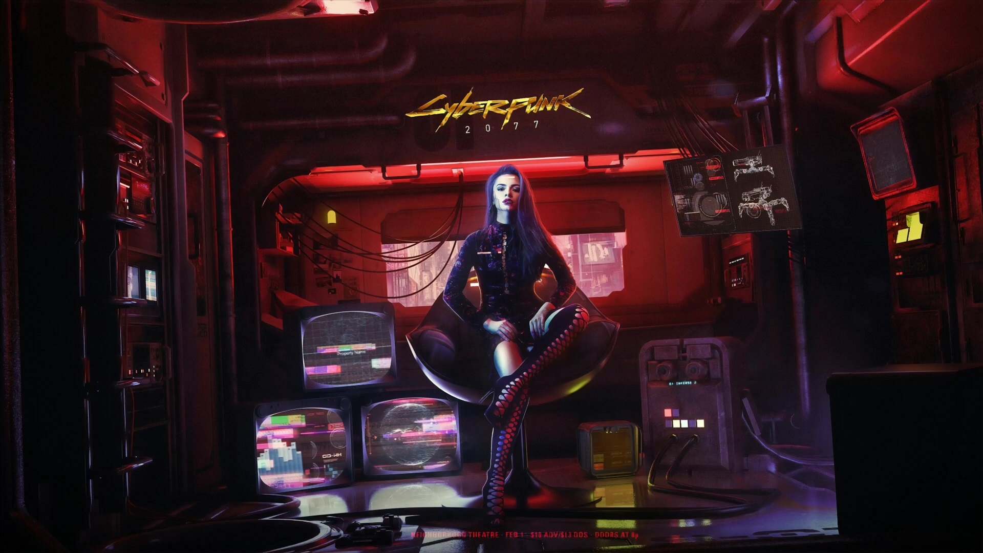 Cyberpunk Girl Cyberpunk 2077 Live Wallpaper   MoeWalls