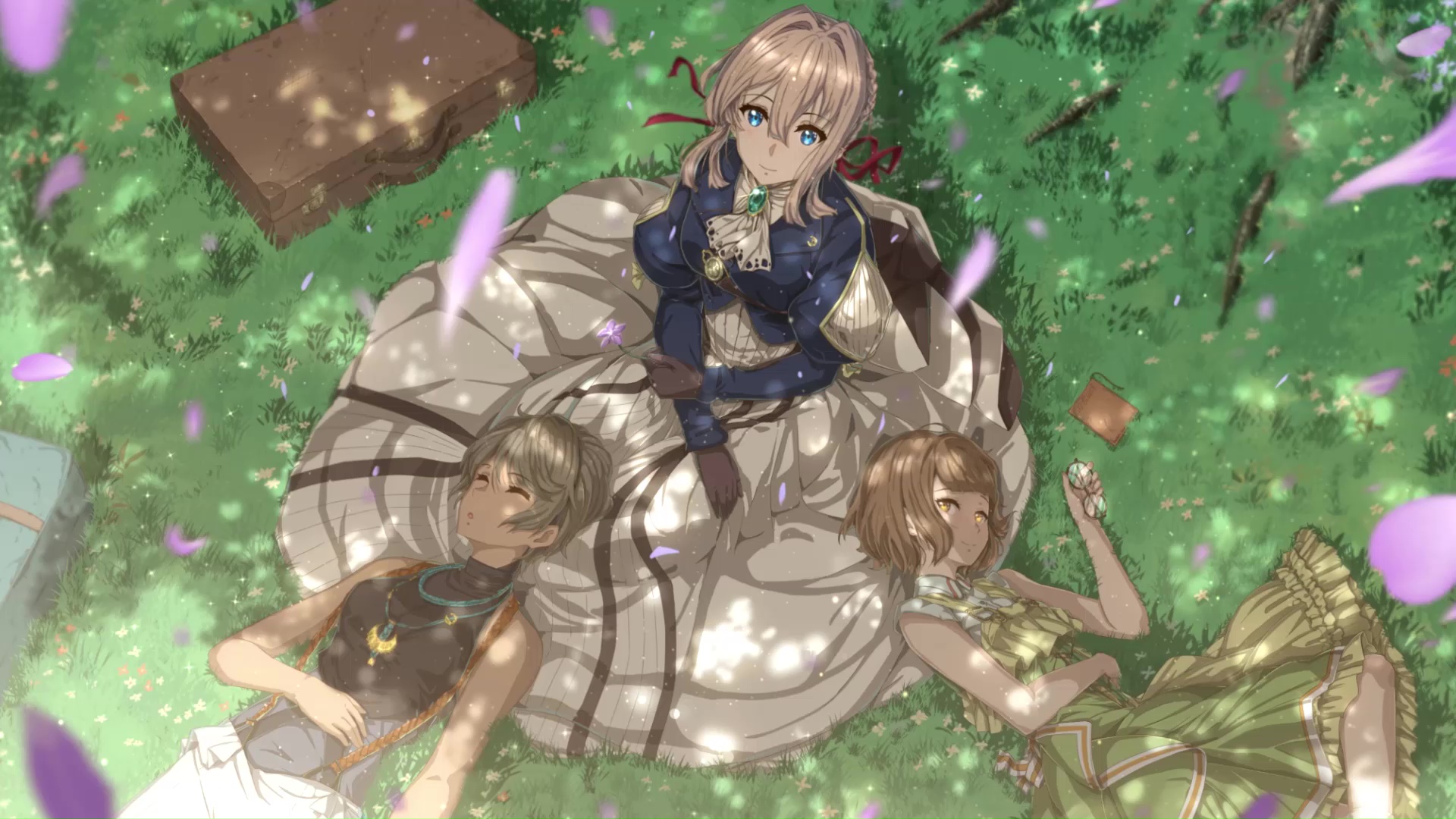 Violet And Iris And Erica Relaxing Together Violet Evergarden Live ...