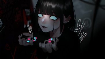 Dark Anime Girl Live Wallpaper - MoeWalls