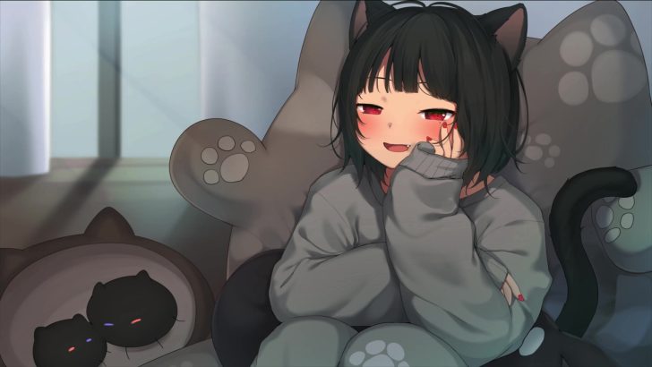 Cute Anime Cat Girl  cute anime Wallpaper Download  MobCup