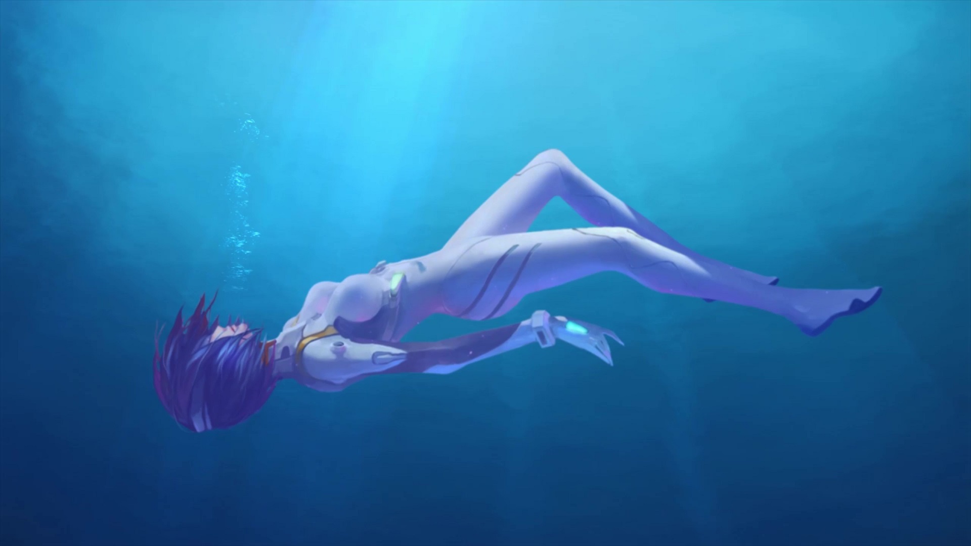 Rei Ayanami Underwater Neon Genesis Evangelion Live Wallpaper MoeWalls