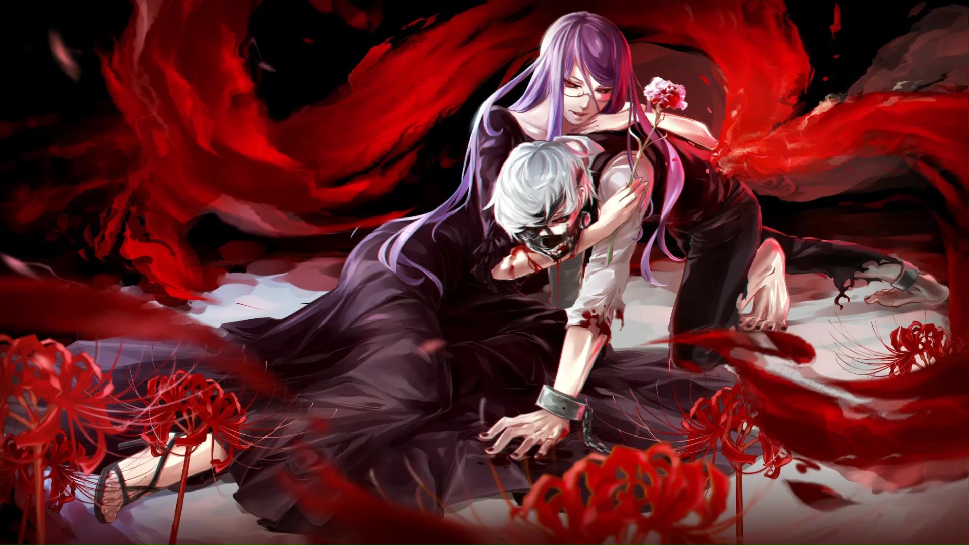 Live wallpaper Kaneki Ken (Tokyo Ghoul) -- 4k / download from VSThemes