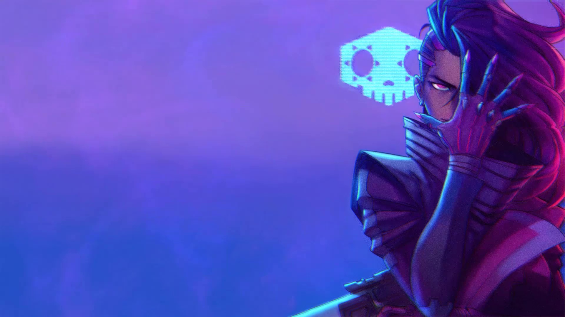 Download Outsmart your opponents with Sombra the expert hacker of  Overwatch Wallpaper  Wallpaperscom