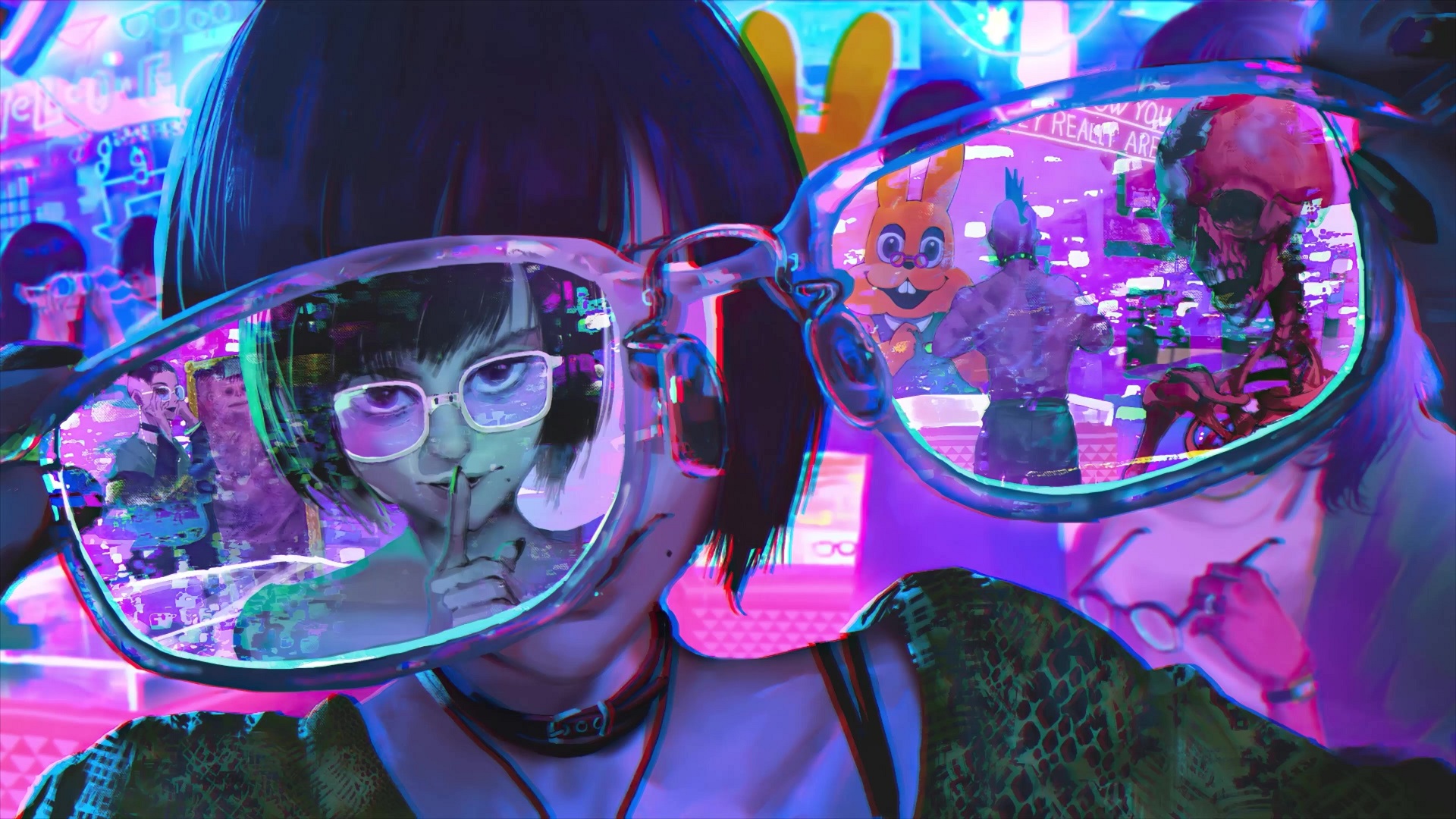 Neon girls cyberpunk фото 42