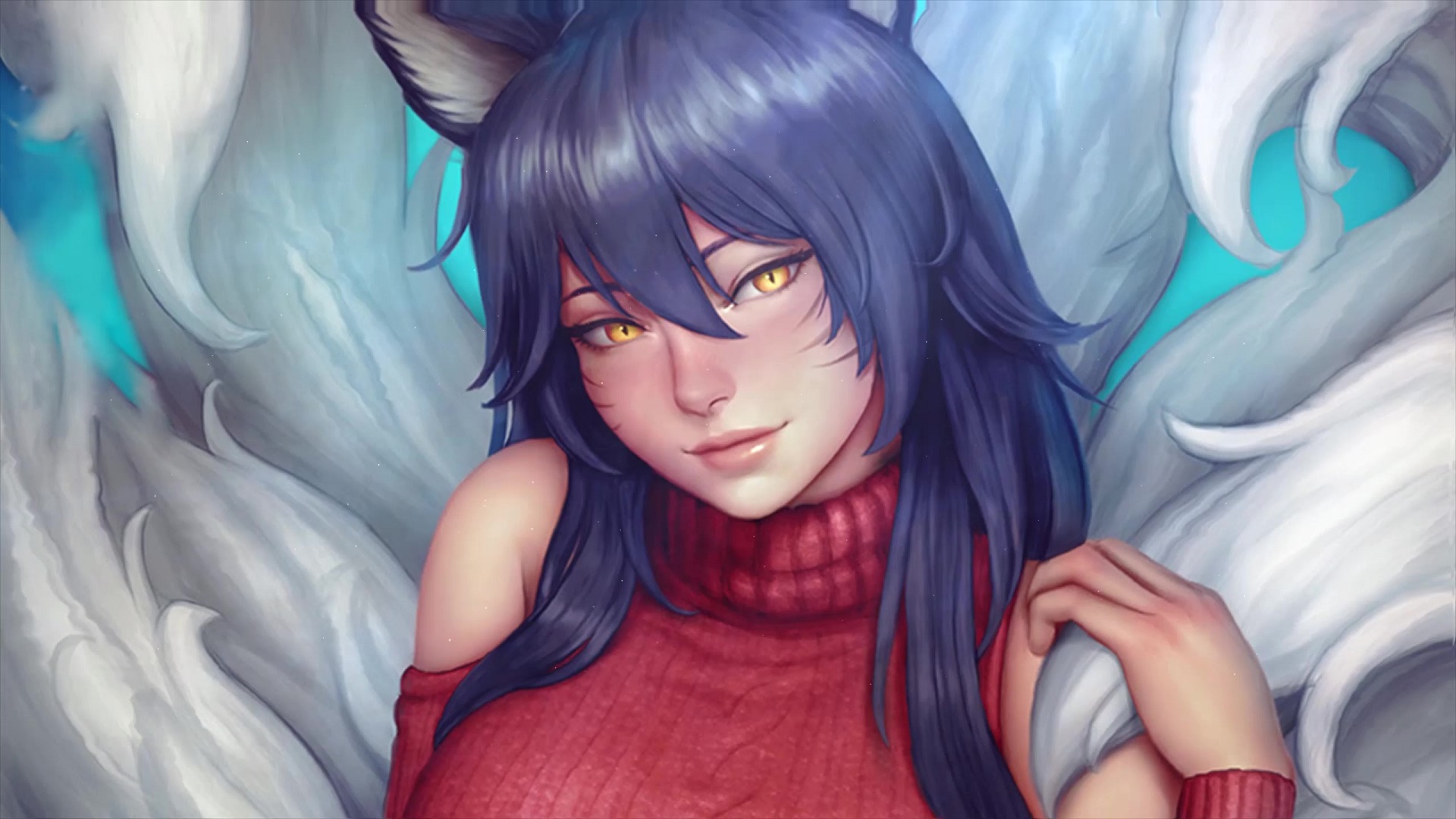 Ahri League Of Legends Live Wallpaper - WallpaperWaifu