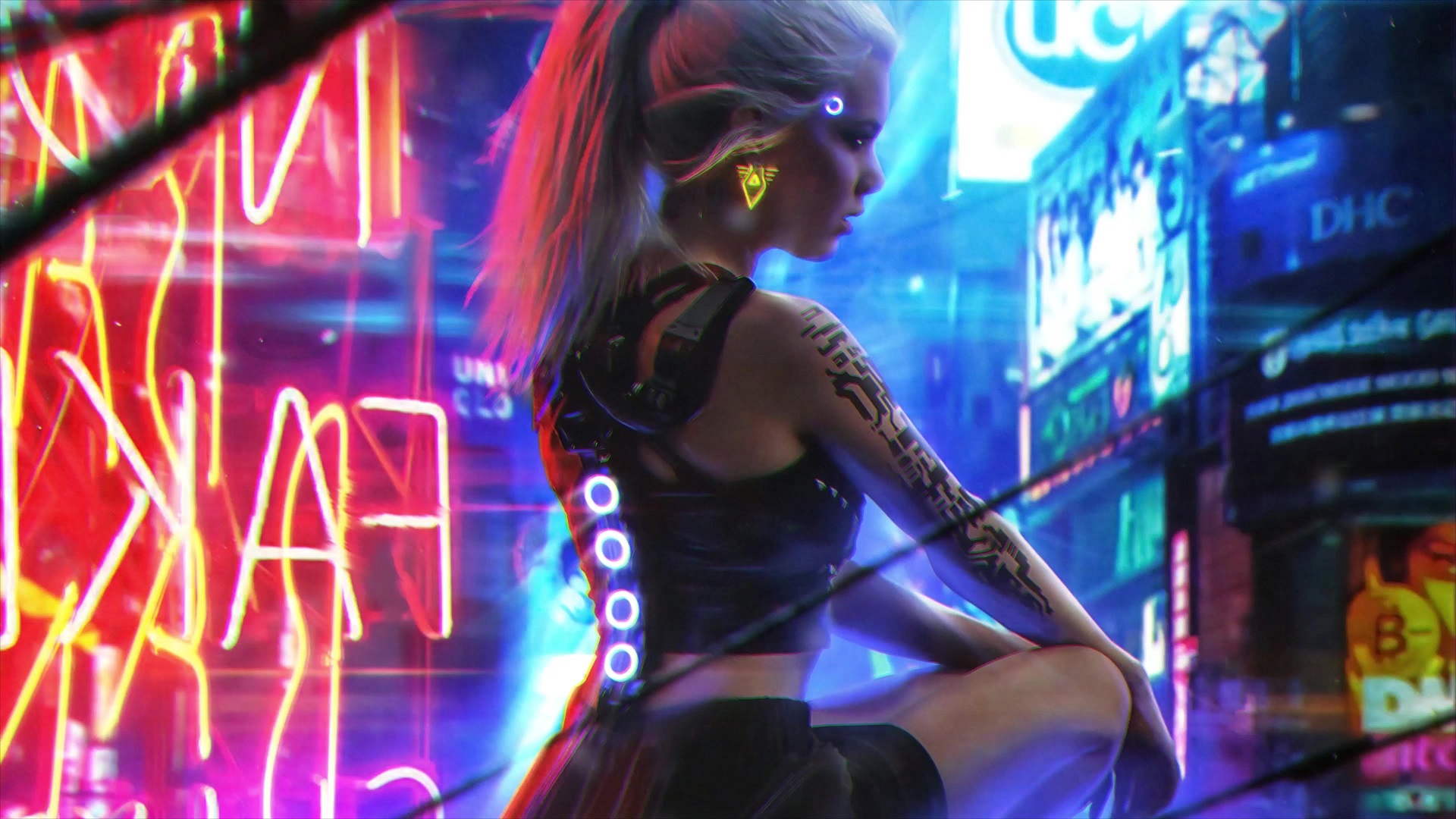 Cyberpunk Girl Live Wallpaper