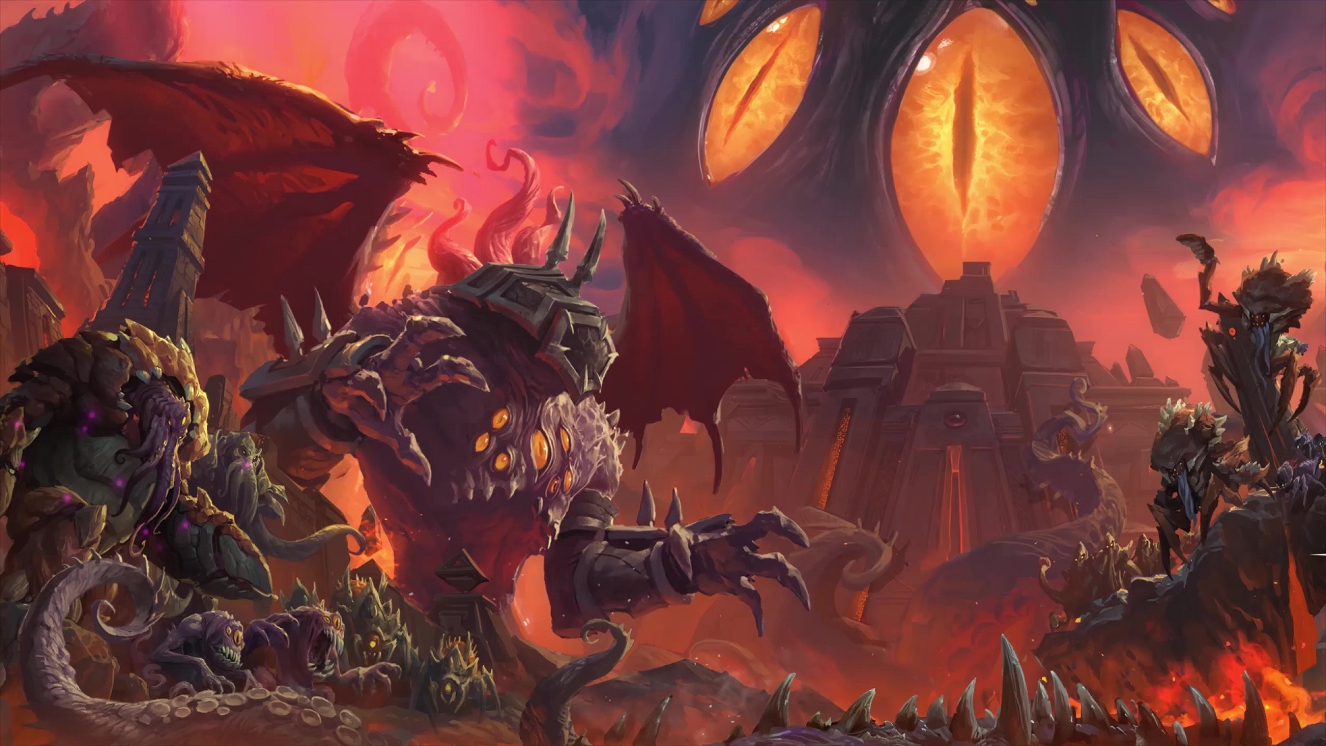 N’Zoth And Monsters World Of Warcraft Live Wallpaper - MoeWalls