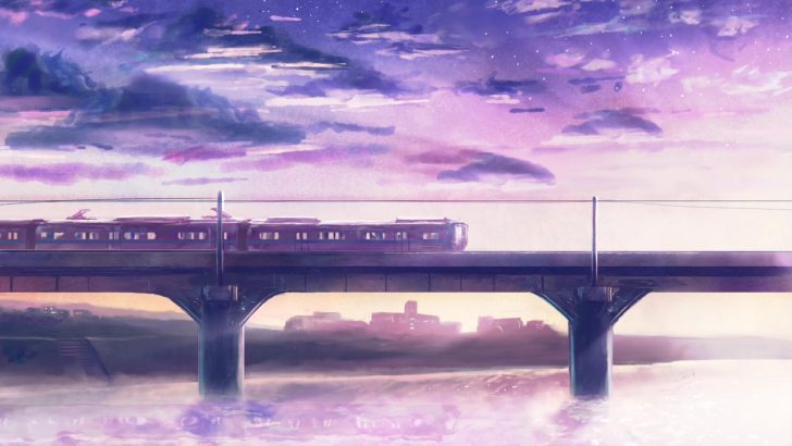 Sakura Midnight Train Live Wallpaper - WallpaperWaifu