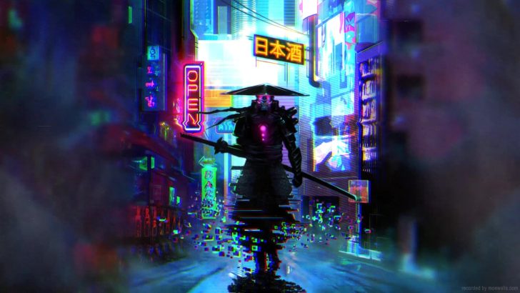 Neon Samurai Cyberpunk Wallpapers  Wallpaper Cave