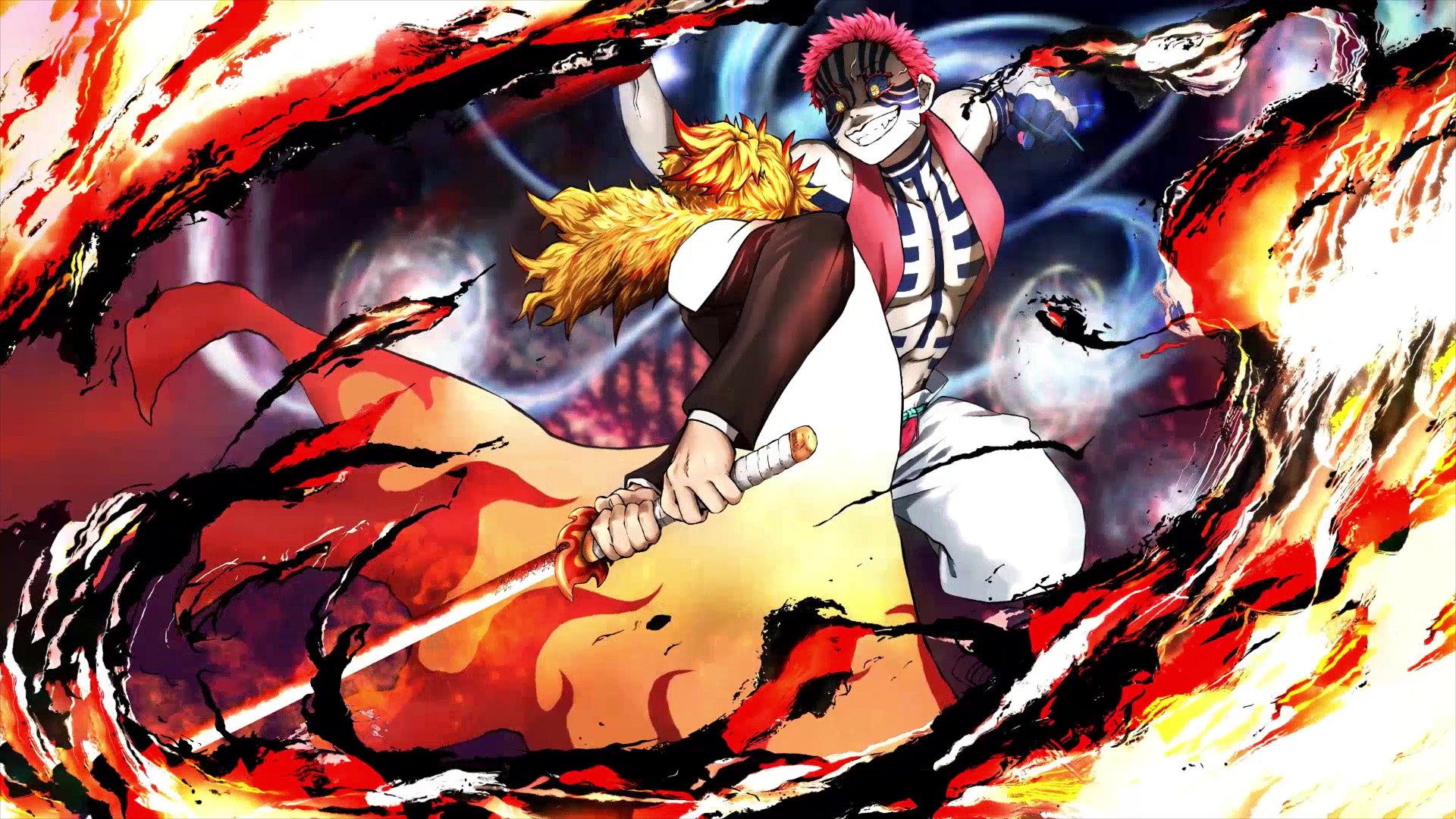 8 2047 Kyojuro Rengoku Vs Akaza Demon Slayer 4k Wallp - vrogue.co