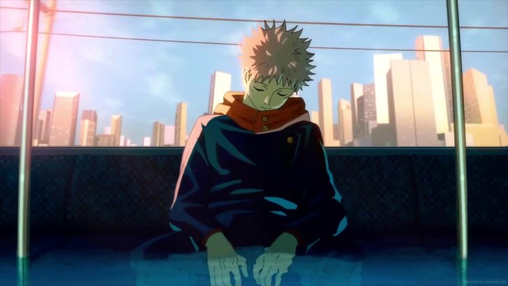 Itadori Yuji Sleeping In The Train Jujutsu Kaisen Live Wallpaper - MoeWalls