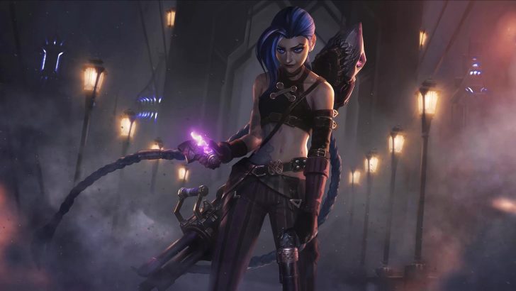 Arcane Jinx Ready Battle League Of Legends Live Wallpaper - MoeWalls