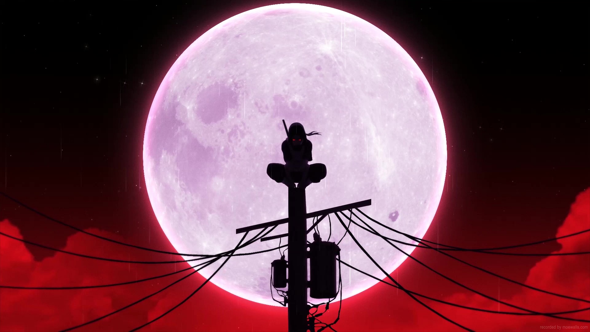 Itachi Uchiha Blood Moon Naruto Shippuden Live Wallpaper - MoeWalls