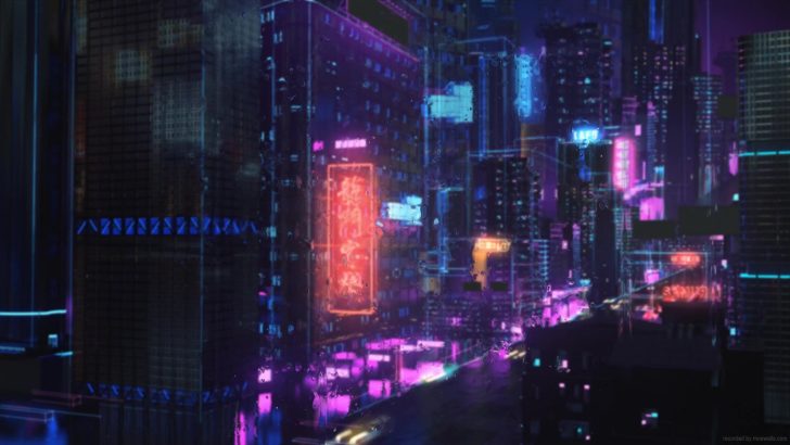 HD wallpaper: Anime, Original, Building, City, Girl, Neon Sign, Night, Rain  | Wallpaper Flare