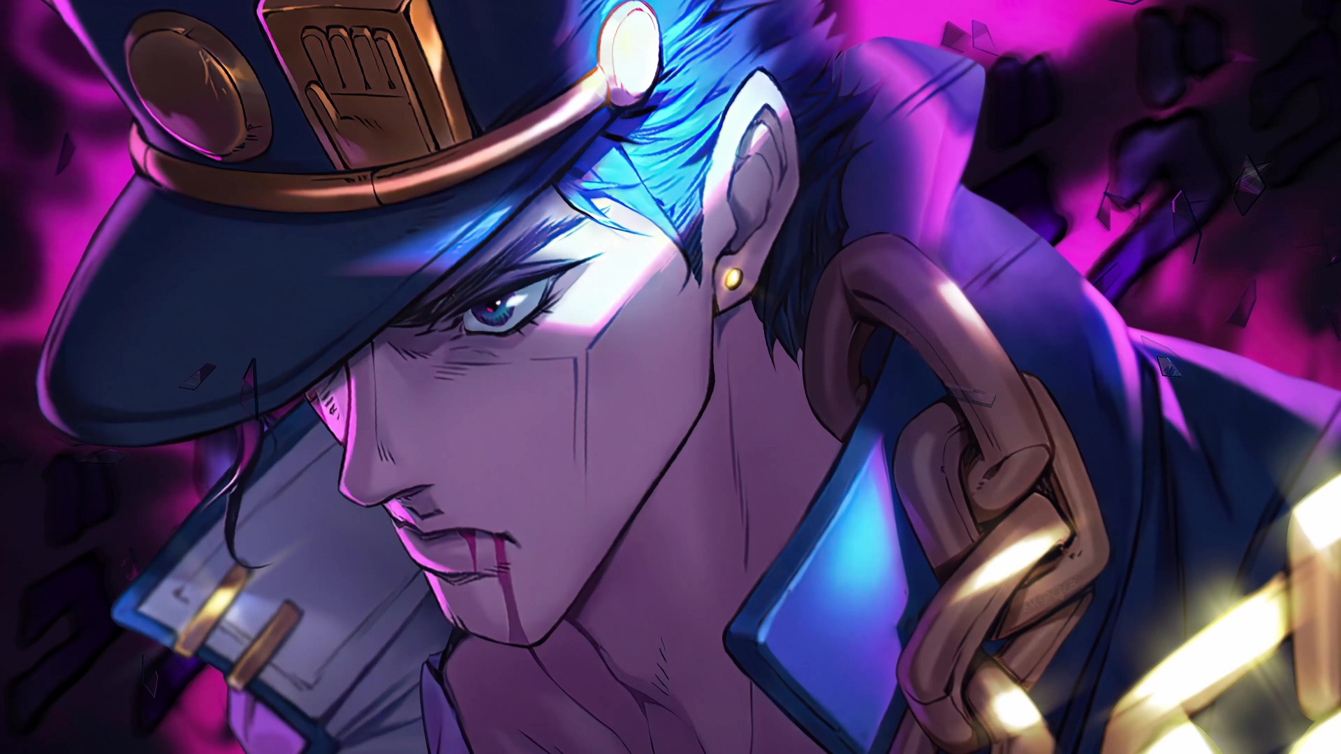 Jotaro Kujo JoJo's Bizarre Adventure Live Wallpaper - MoeWalls