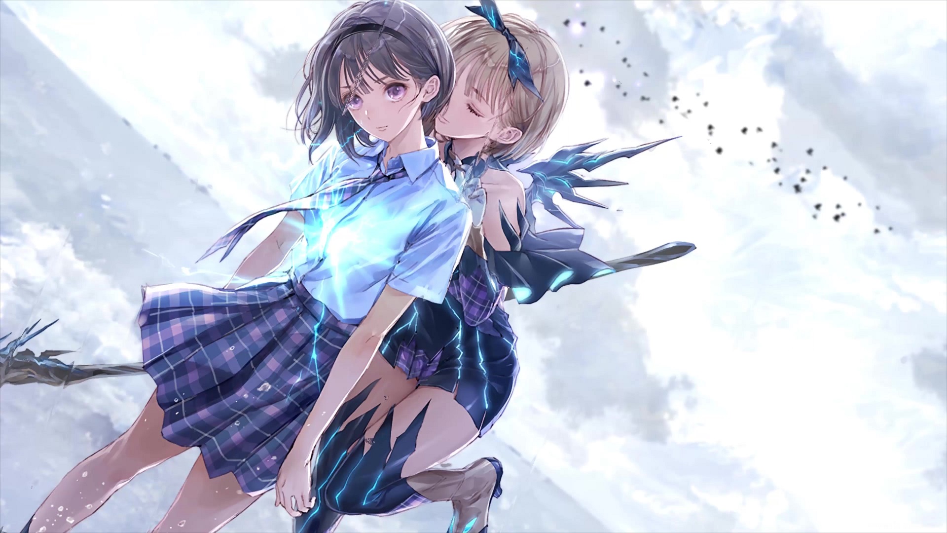 Blue Reflection Ray Ruka who was unable to transform yet recalled a  certain past event Advance cutscenes of episode 3  Anime Anime Global