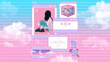 Download Pink Anime Aesthetic Laptop Wallpaper  Wallpaperscom