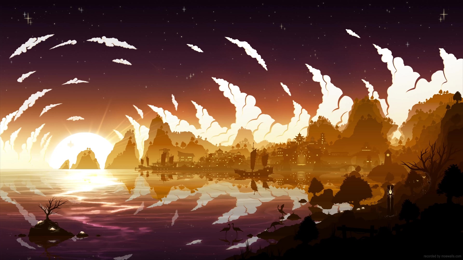 Sunset In Liyue Genshin Impact Live Wallpaper - MoeWalls