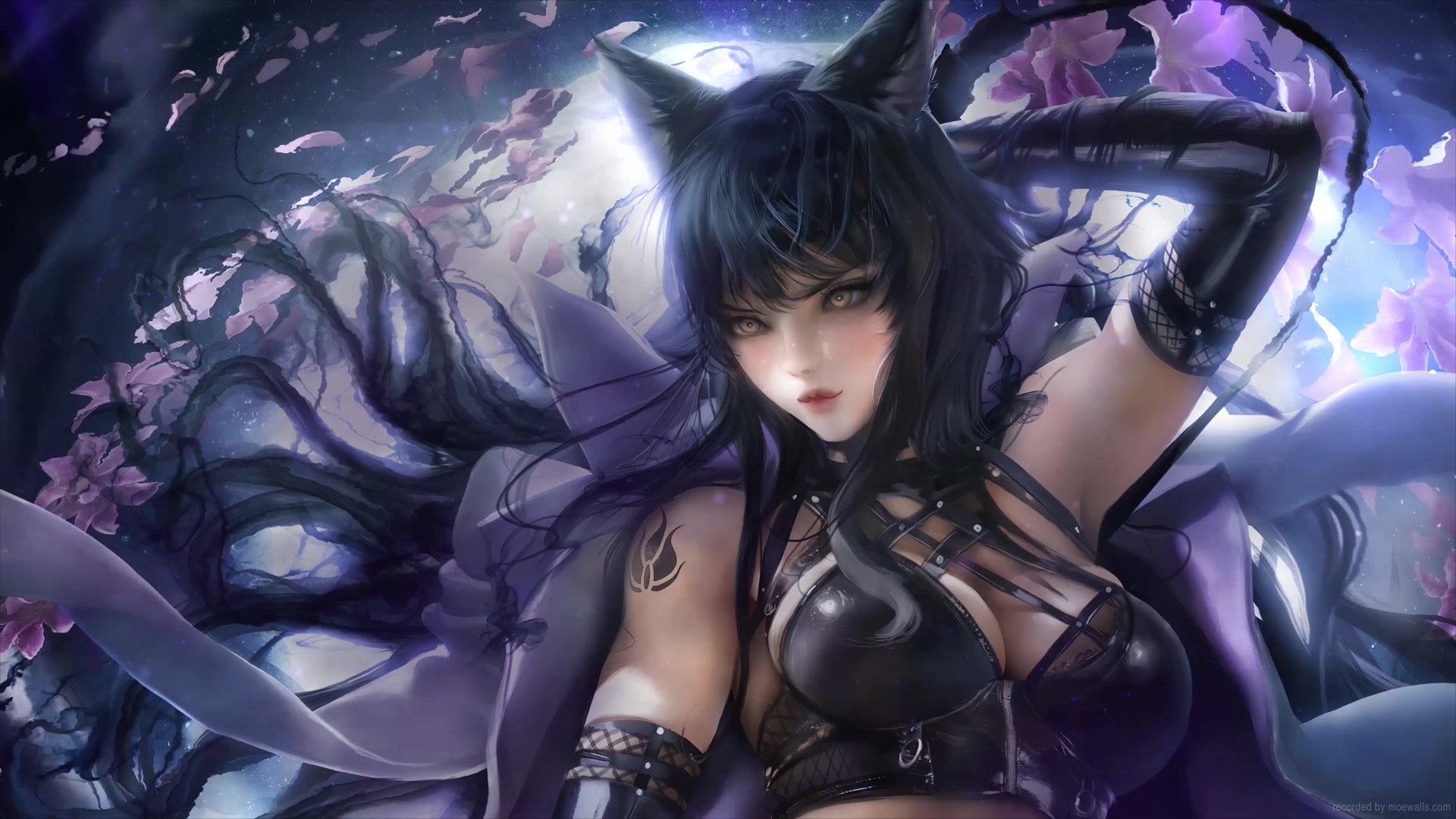 The Nine Tailed Fox Ahri League Of Legends Live Wallpaper.