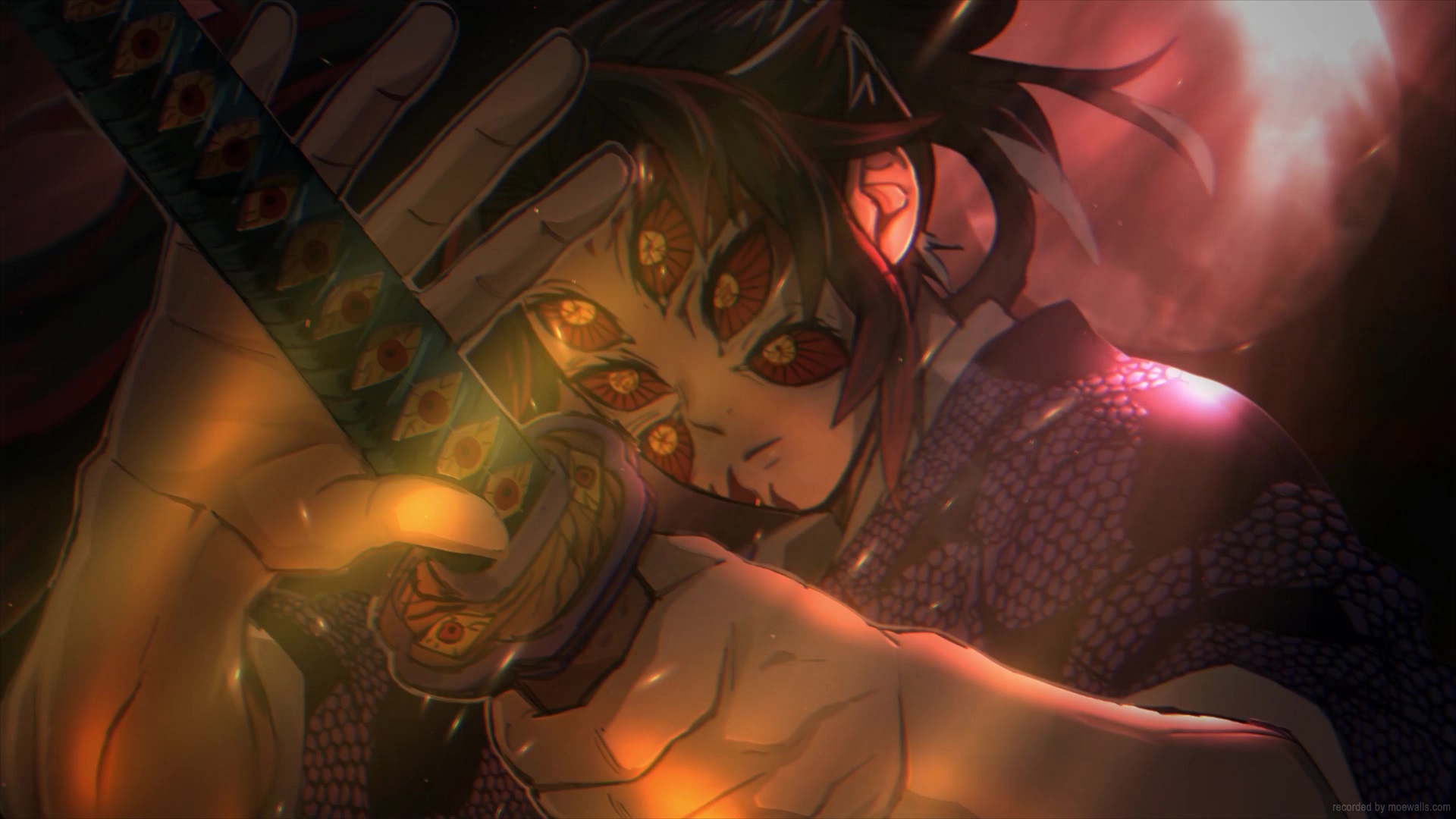 Kokushibou, Demon Slayer, 3D Motion Wallpaper #anime #animeedit #dem