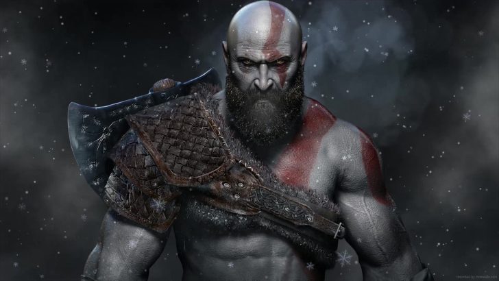Kratos Sitting On The Throne God Of War: Ragnarok Live Wallpaper - MoeWalls