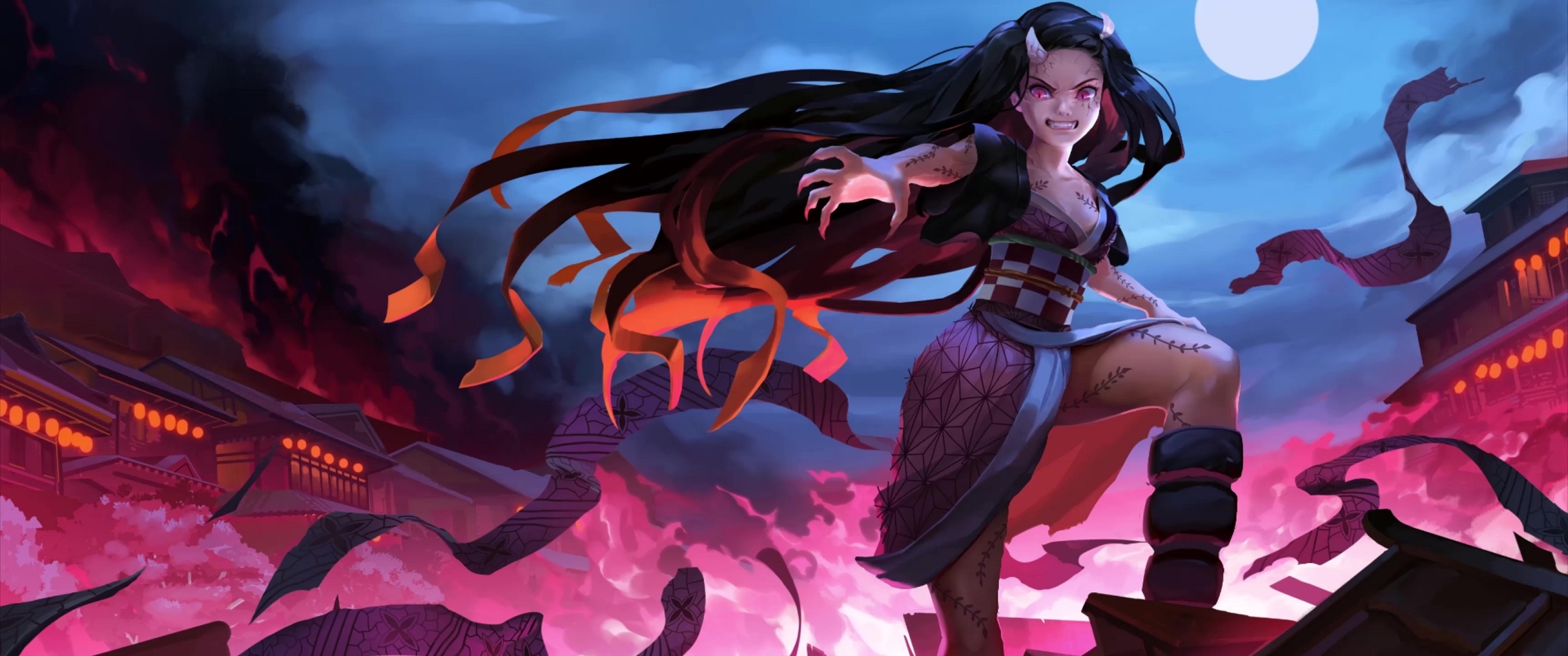 Discover more than 60 nezuko demon form wallpaper best - in.cdgdbentre