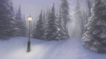 Snowy Winter Midnight Live Wallpaper - MoeWalls