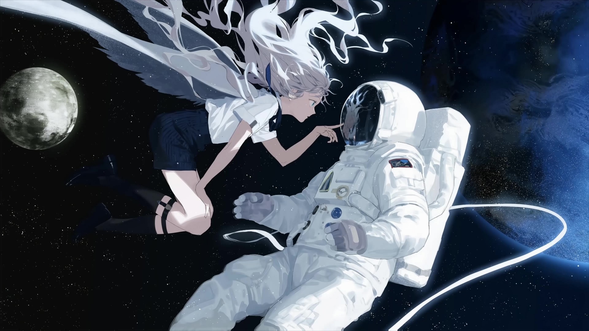 Anime astronaut by KittleSkittles on DeviantArt