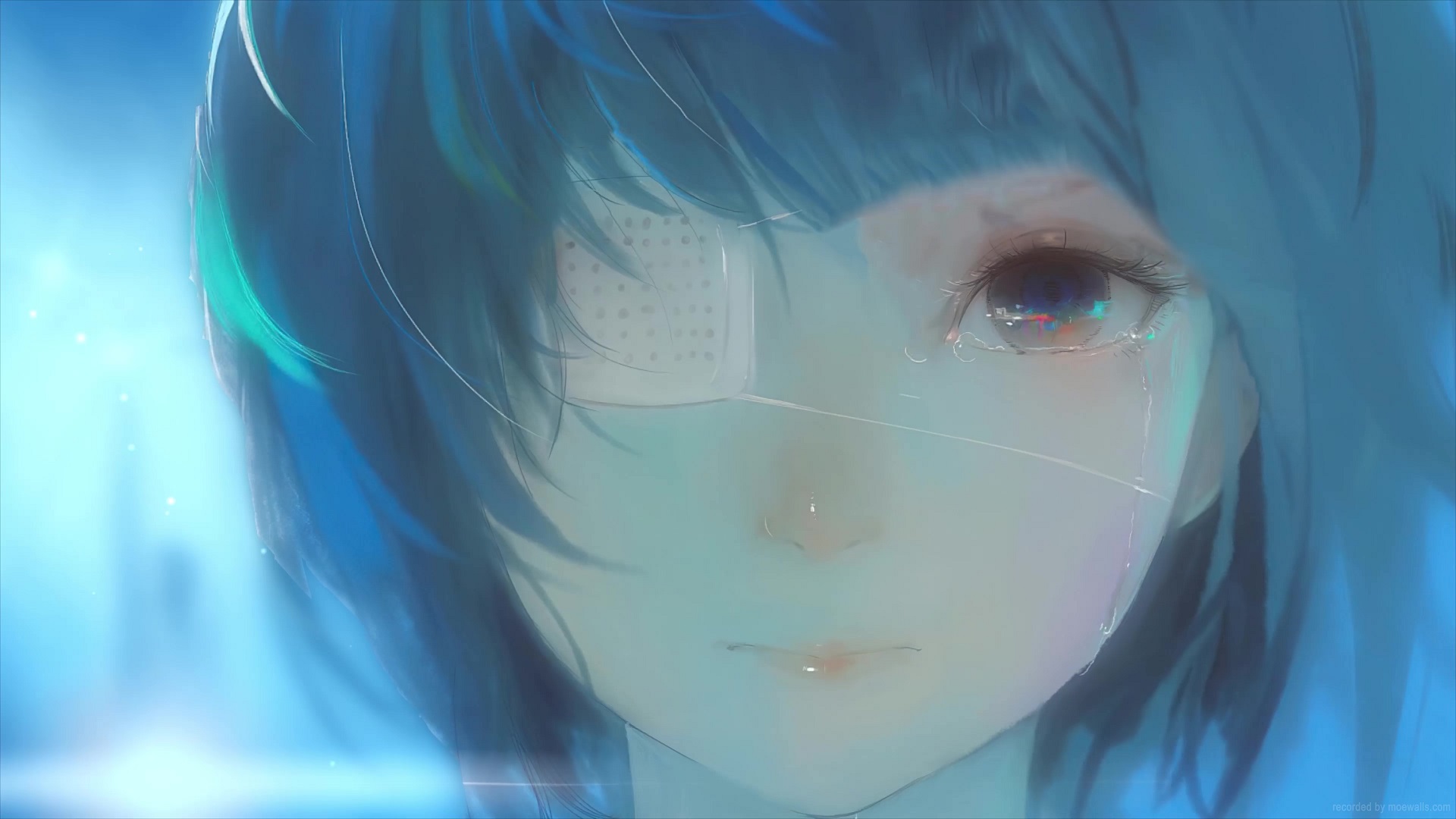 Anime girl eyepatch HD wallpapers  Pxfuel