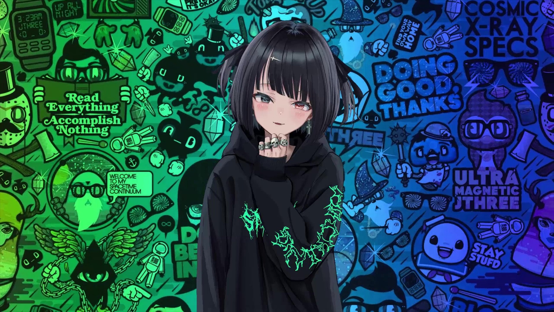 Emo Anime Girl Live Wallpaper - MoeWalls