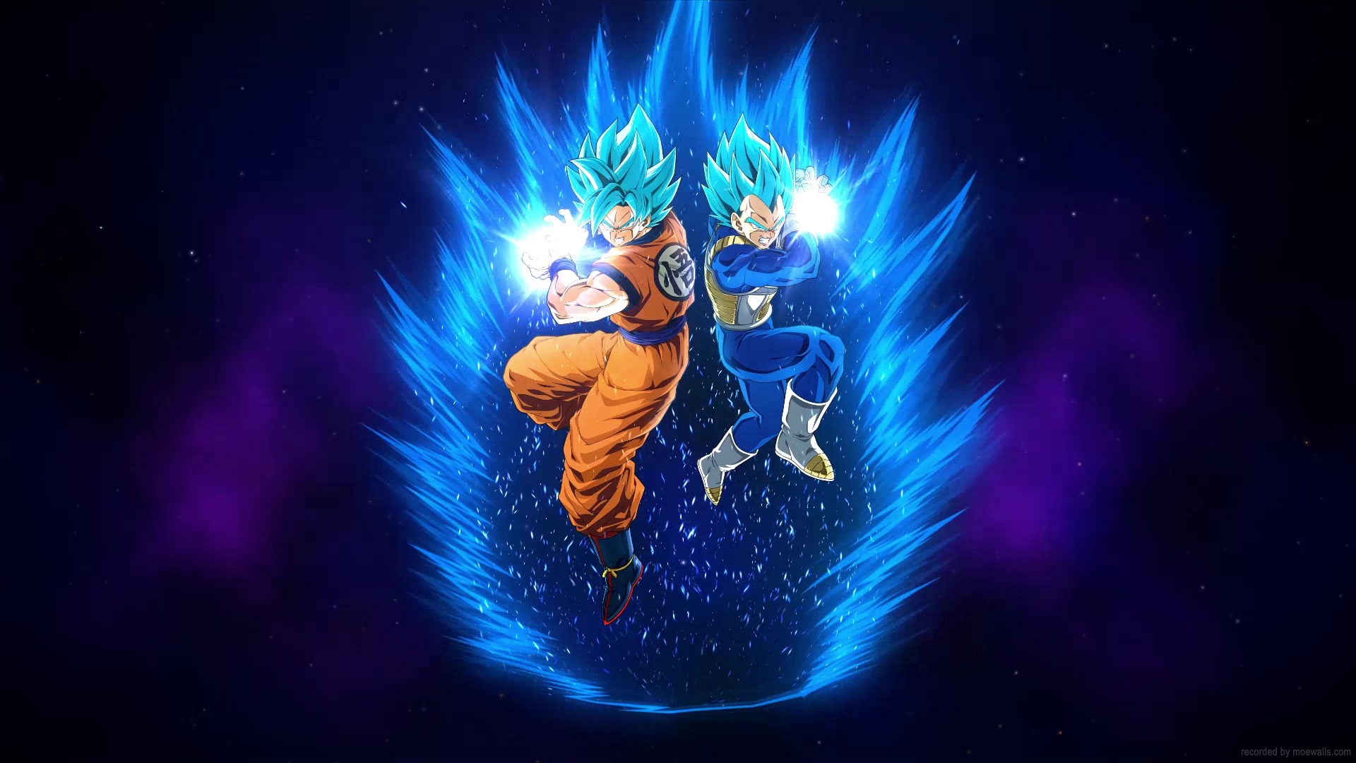 Goku X Vegeta Galick Kamehameha Super Saiyan God Live Wallpaper - MoeWalls