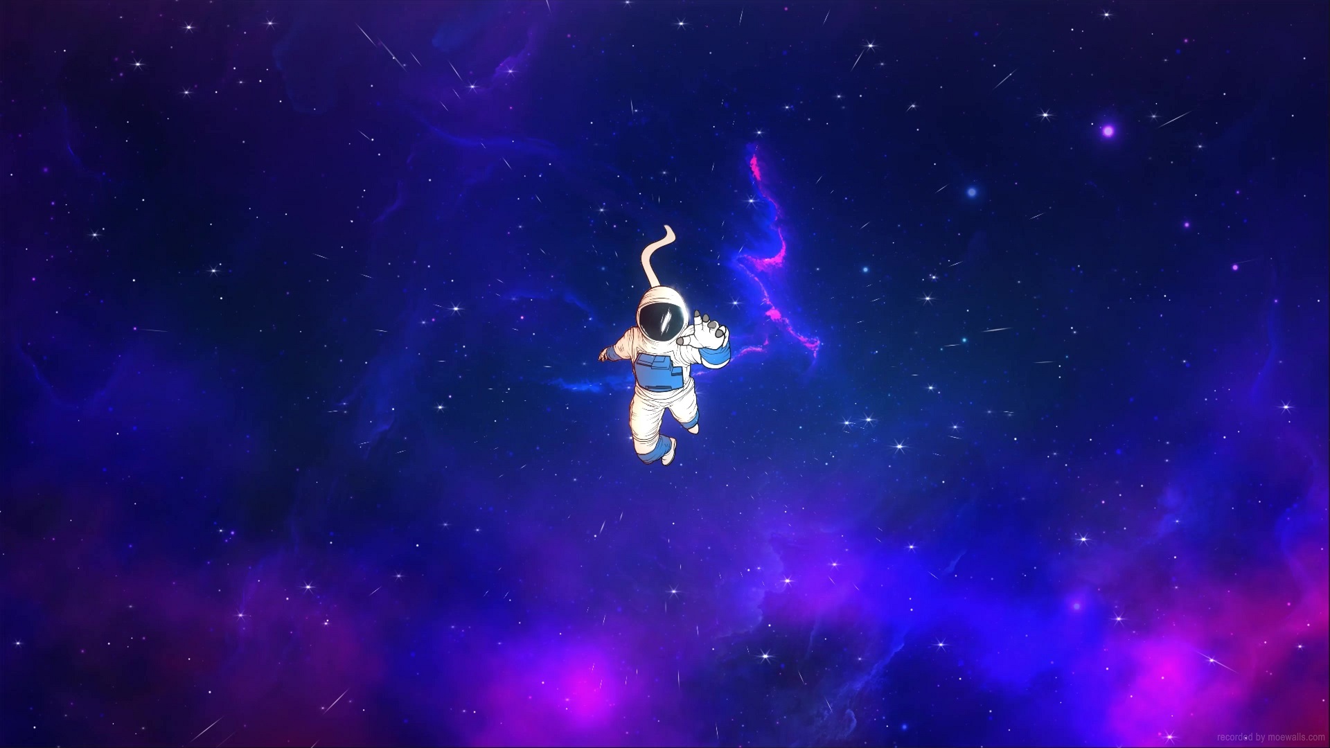 Spaceman Galaxy Live Wallpaper - MoeWalls