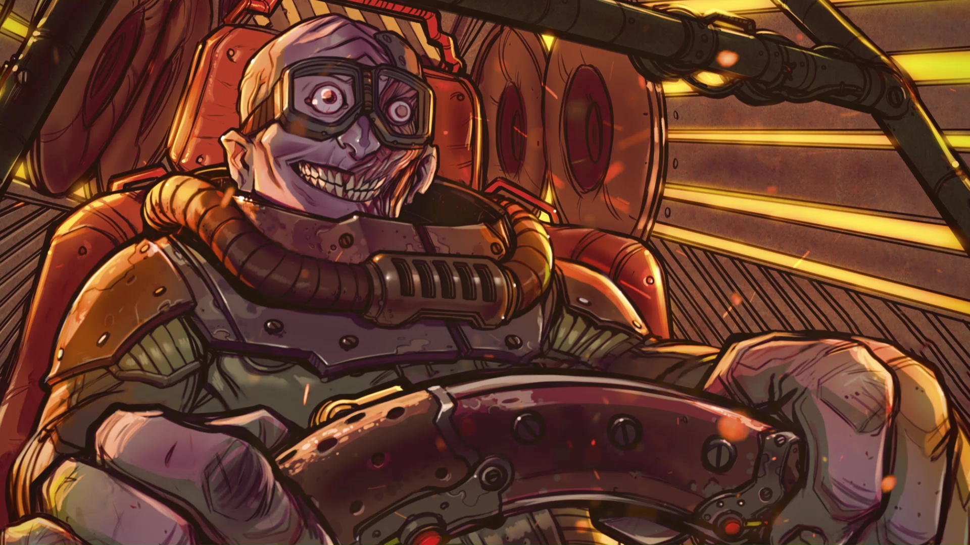 Warhammer 40000 but its in the style of a 1990s Anime  rGrimdank