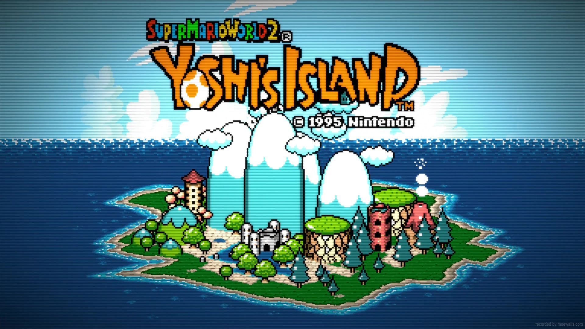Yoshi's Island Pixel Live Wallpaper - MoeWalls