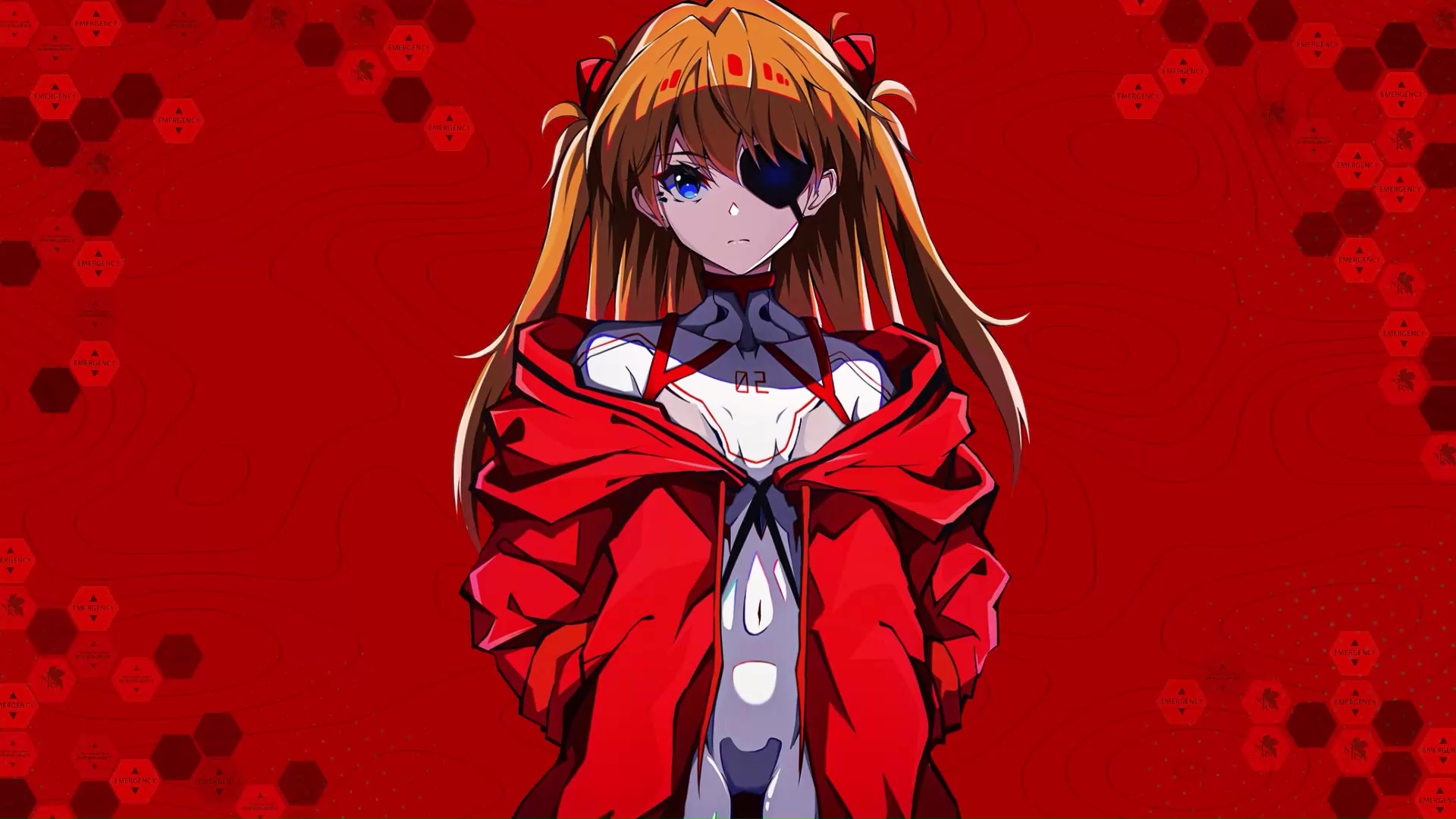 Asuka Eyepatch Neon Genesis Evangelion Live Wallpaper - MoeWalls