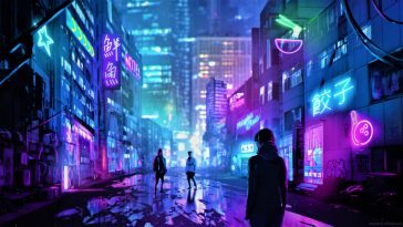 City Glow - Animated by TheFearMaster  Cyberpunk city, Futuristic city,  Neon wallpaper