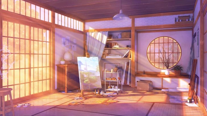 Cute LOFI Girl in a Room Illustration, Anime Manga Style Wallpaper  Background Design, Generative AI Stock Illustration - Illustration of  light, indoor: 280194729
