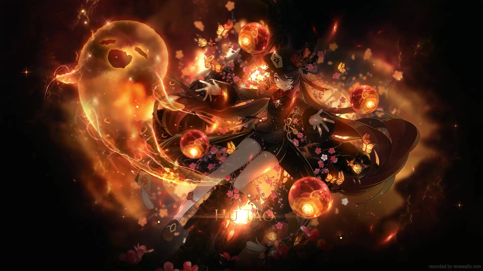 Hu Tao Spirit Soother Genshin Impact Live Wallpaper - MoeWalls