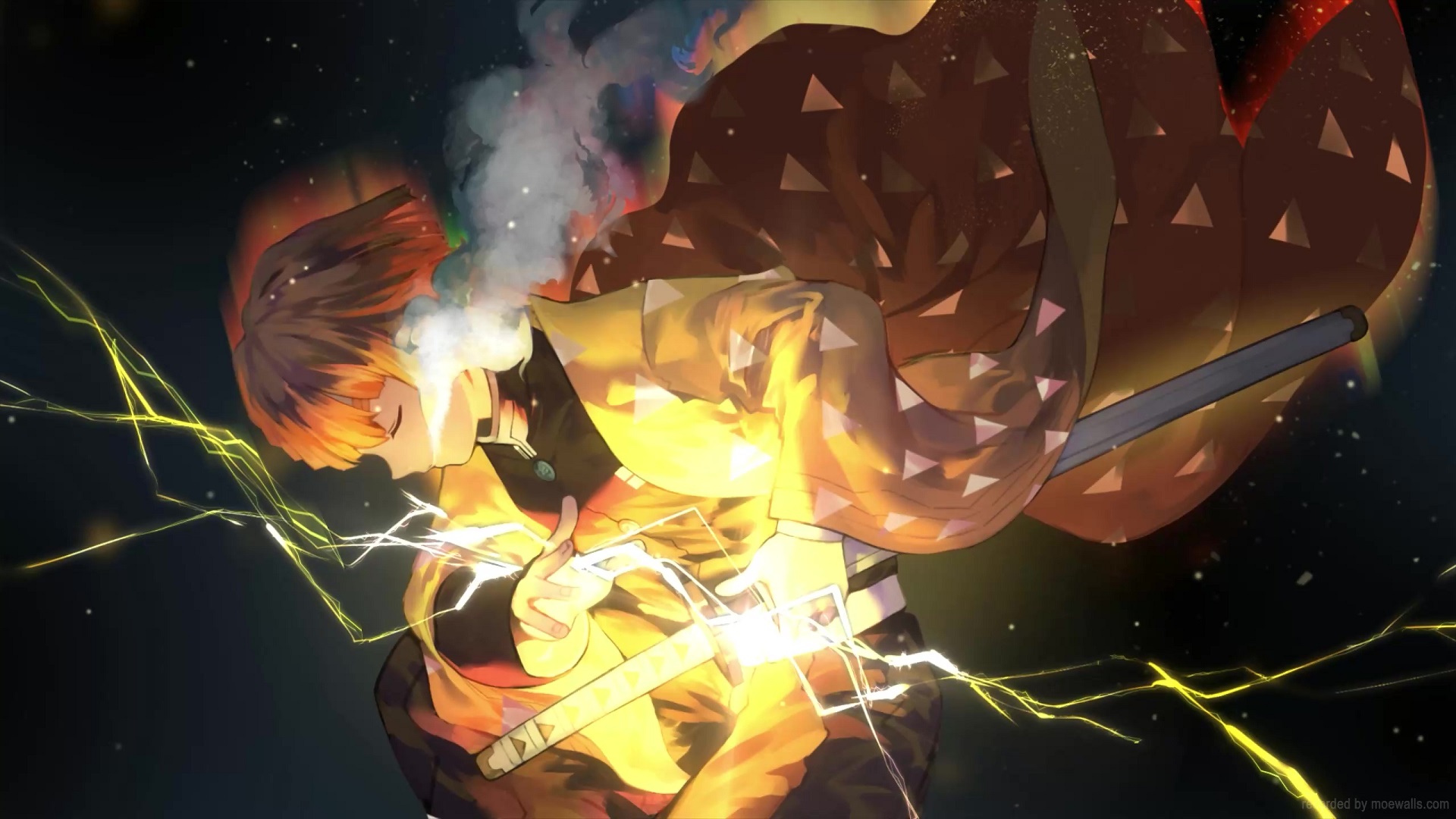 Zenitsu Agatsuma - Thunder Breathing Demon Slayer Art nel 2023